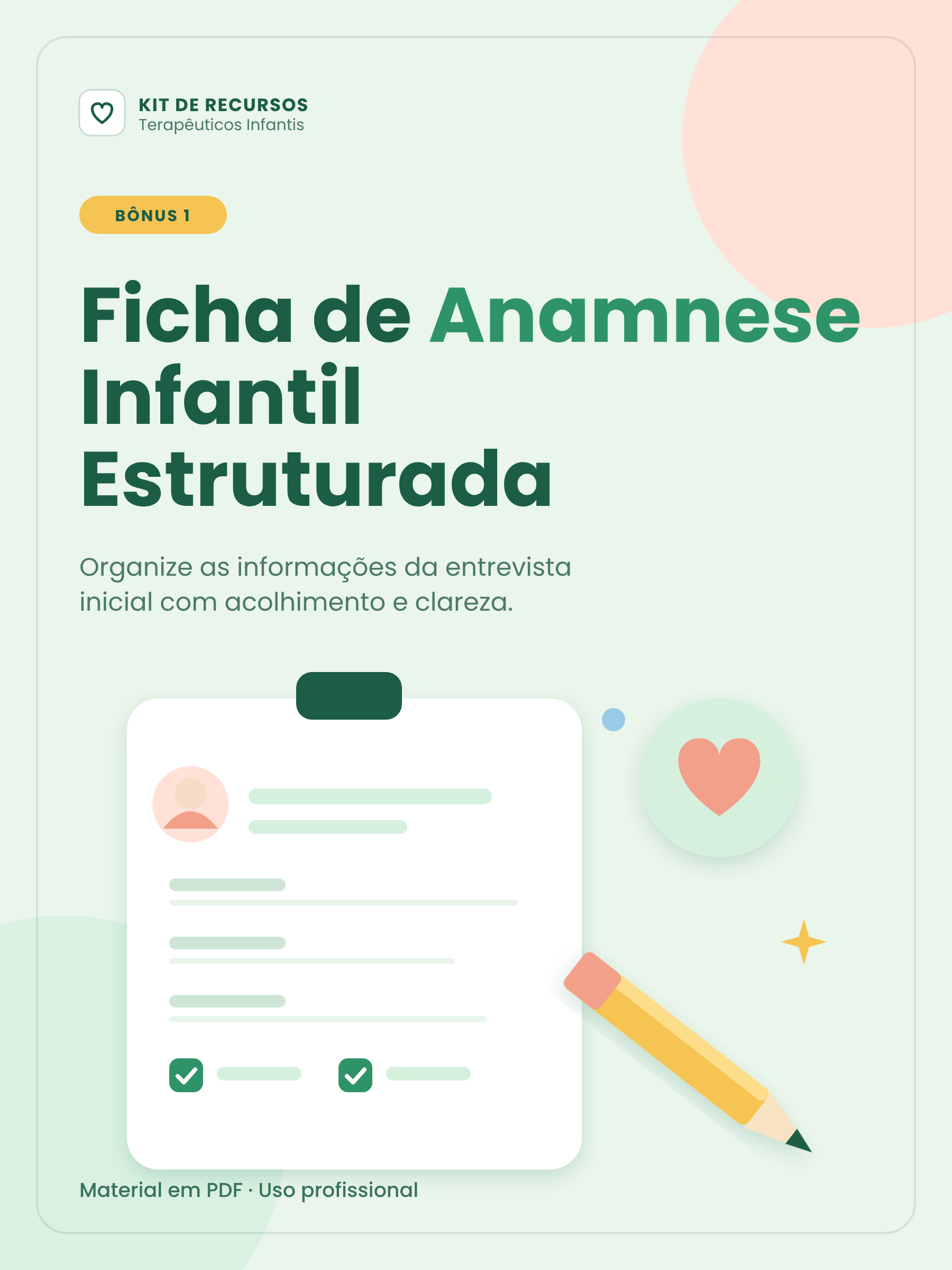 Ficha de Anamnese Infantil Estruturada
