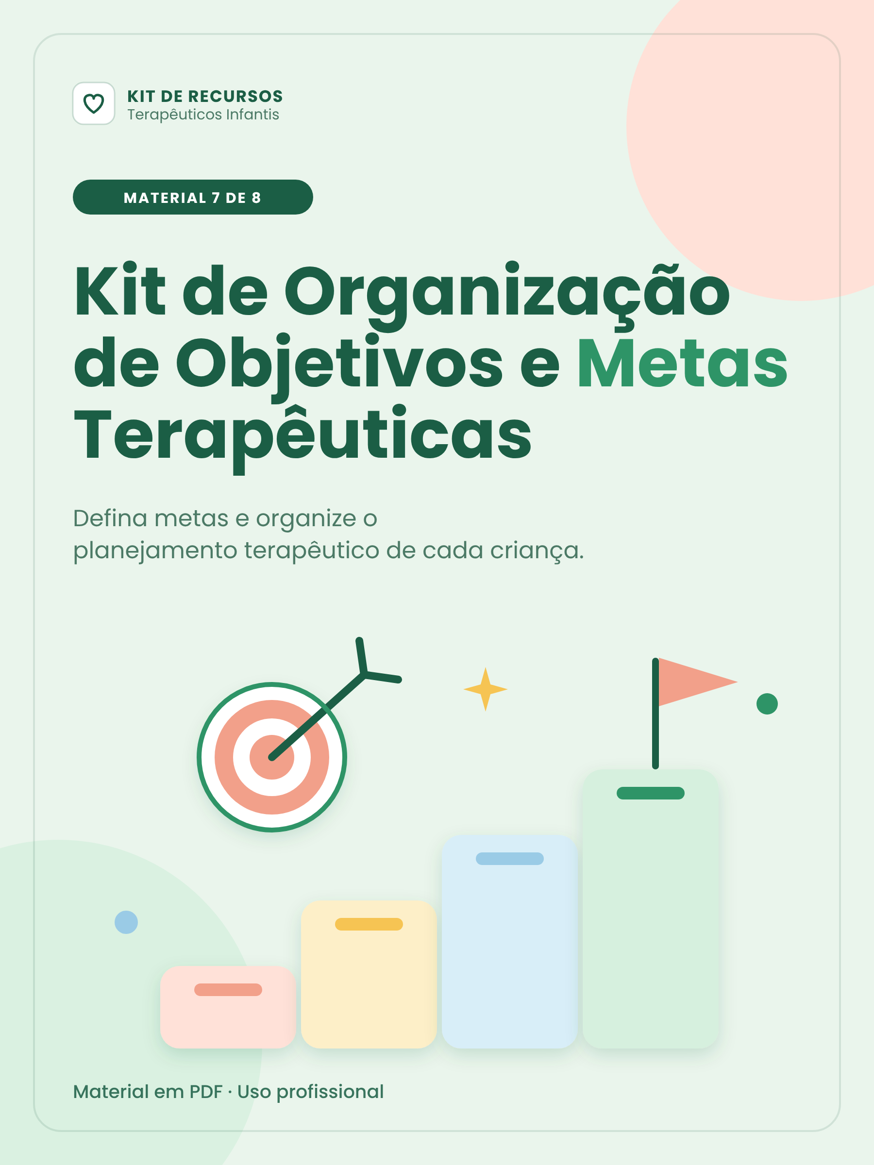Kit de Organização de Objetivos e Metas Terapêuticas