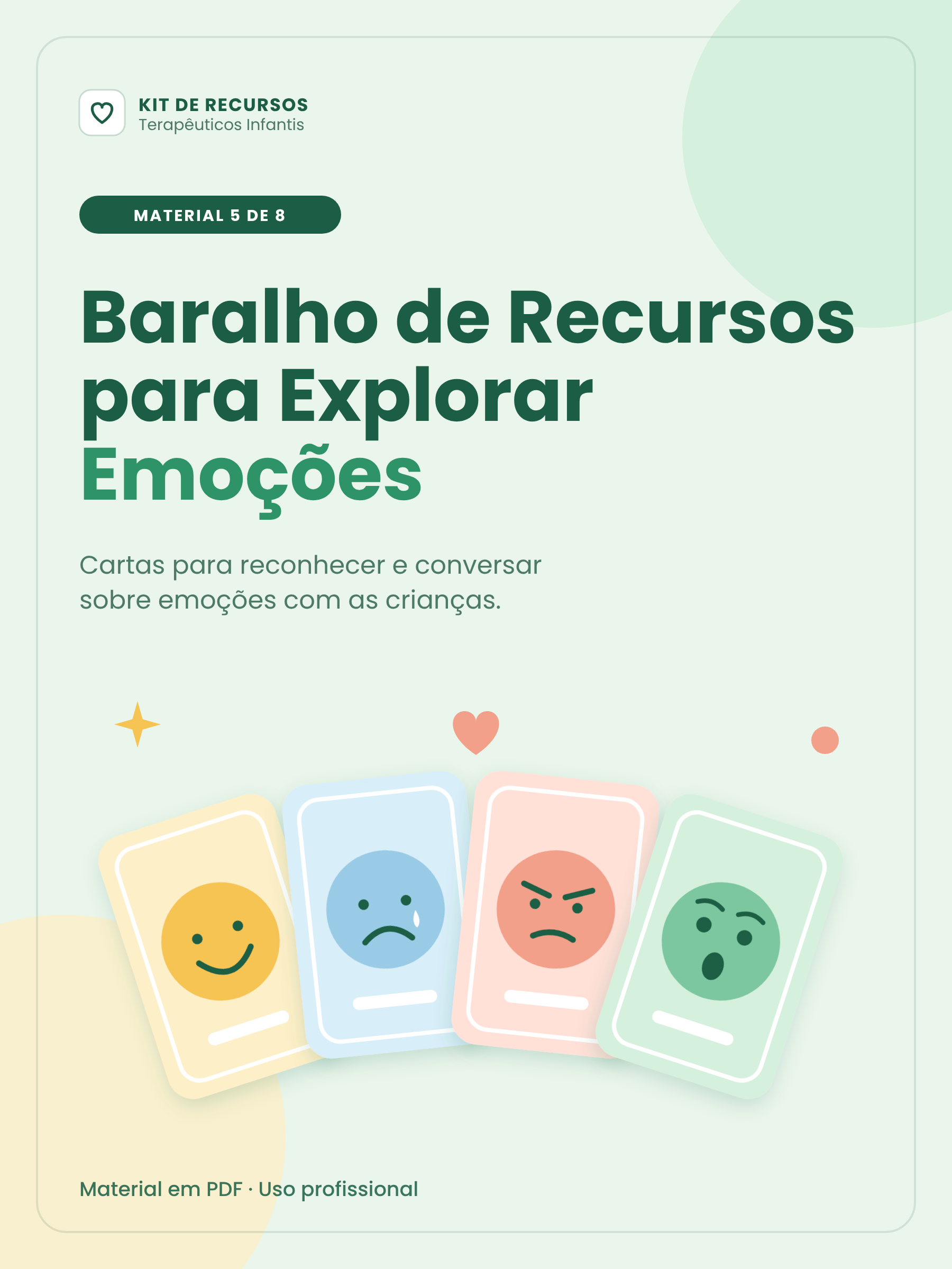 Baralho de Recursos para Explorar Emoções
