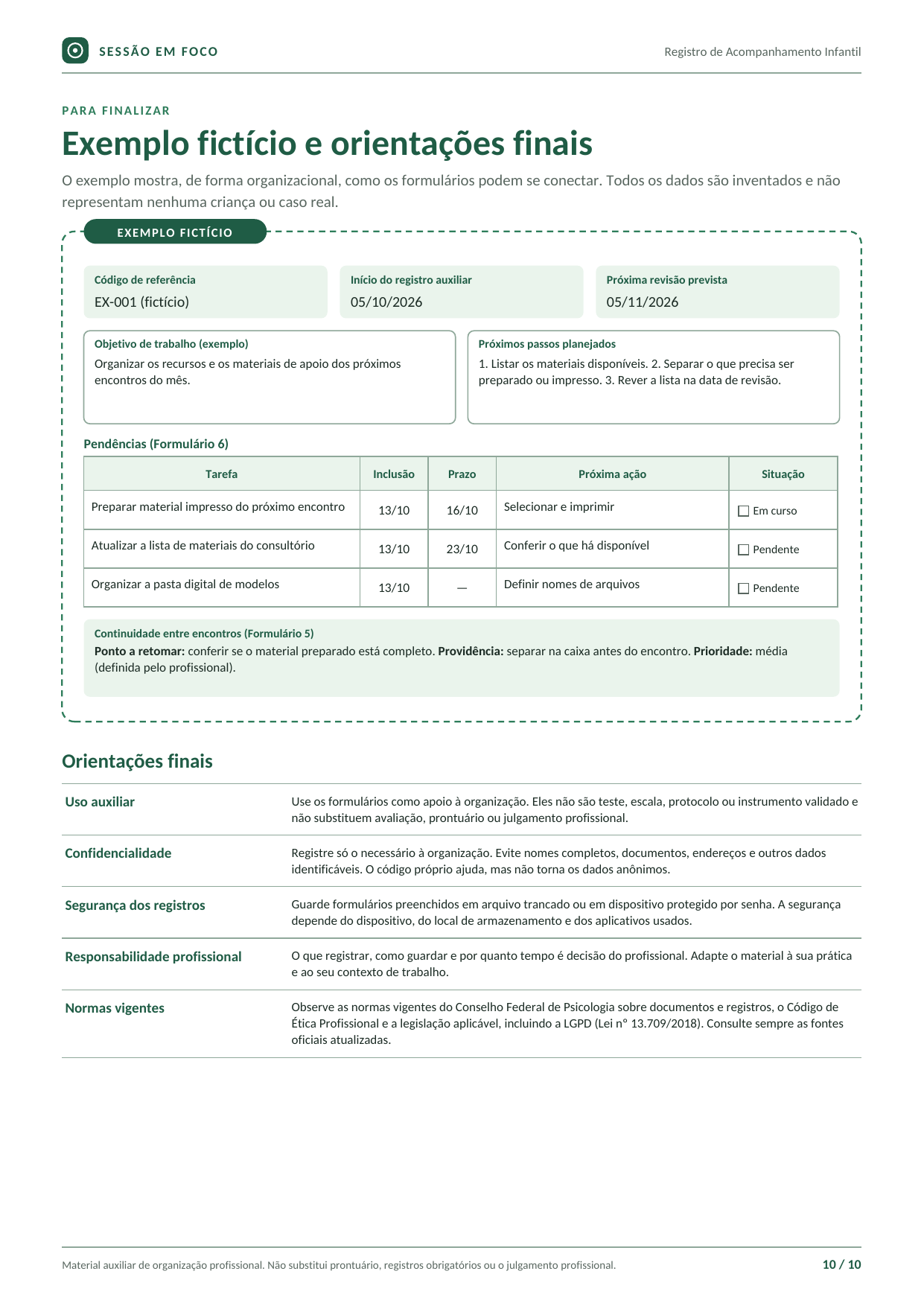 Registro de Acompanhamento Infantil — prévia 2